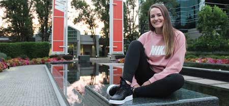 UM student Ellie Hanousek spent her summer interning at Nike Inc. 